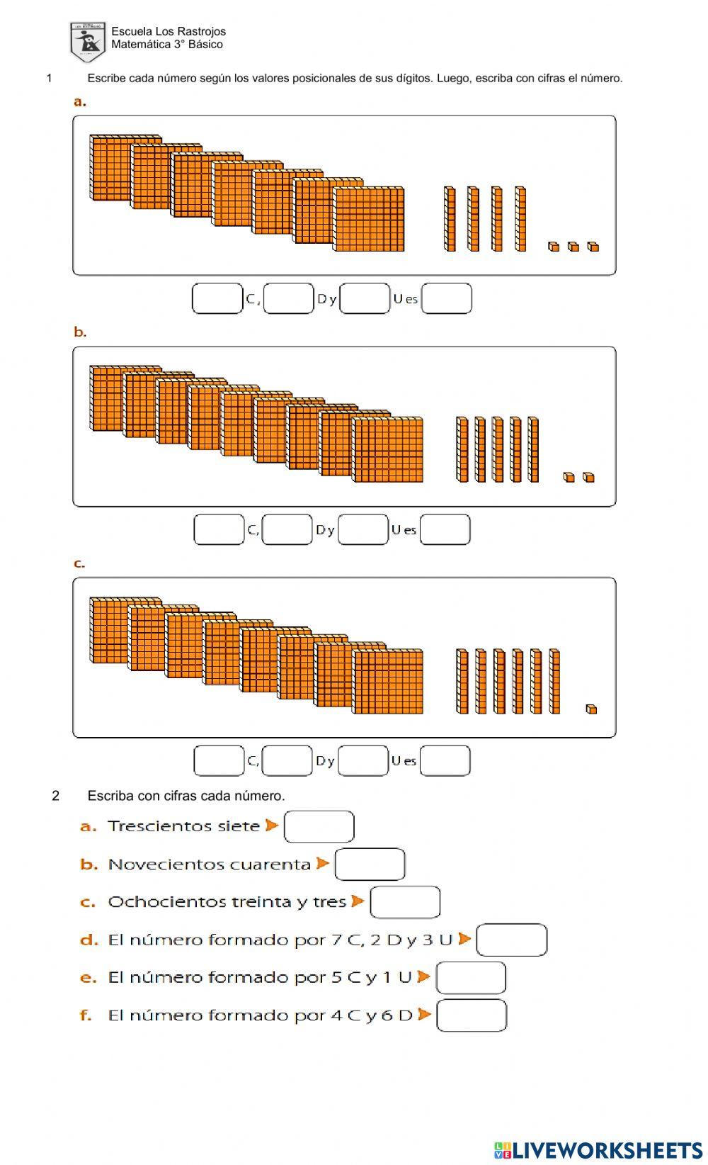 Refuerzo Valor Posicional