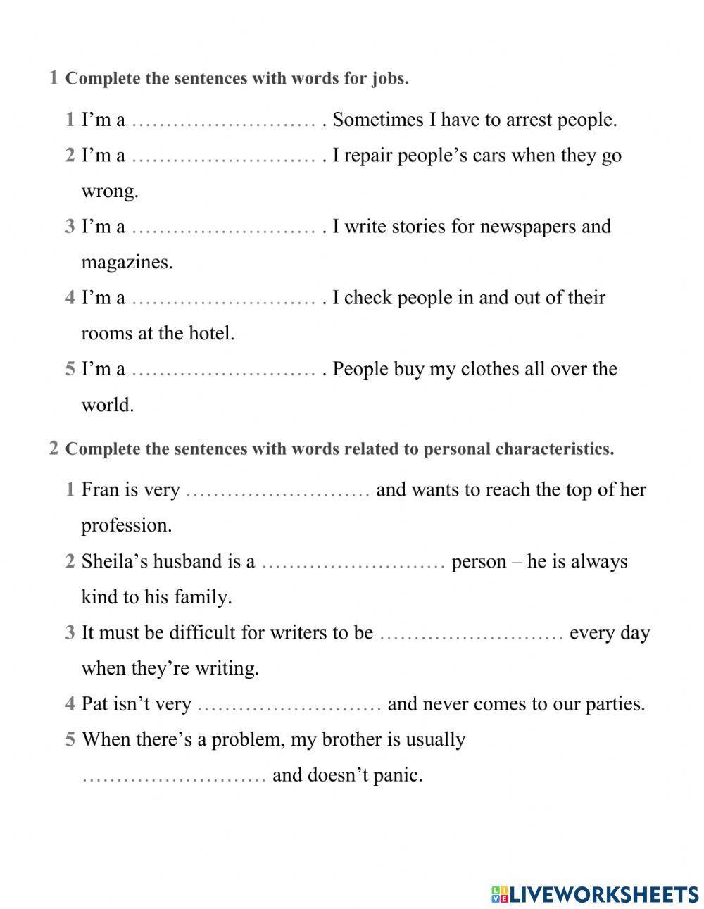 Gateway B1 Unit 7 Vocabulary