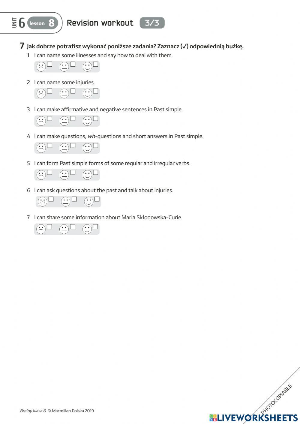 Brainy 6 Unit 6 Revision