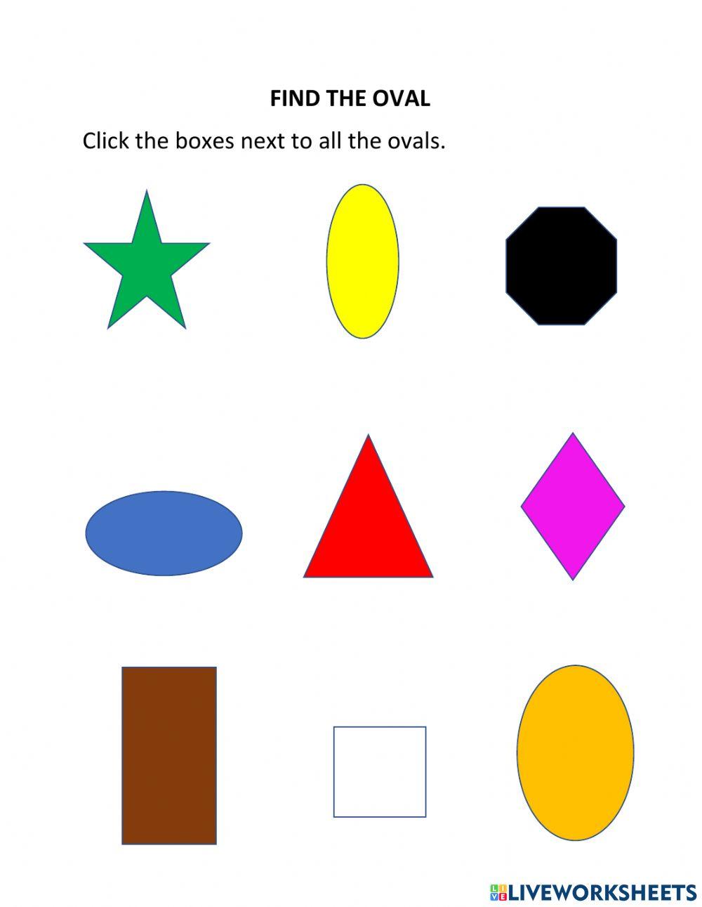 Basic 2D Shape Oval Worksheet Live Worksheets 42% OFF Basic 2D Shape Oval Worksheet Live Worksheets 42% OFF