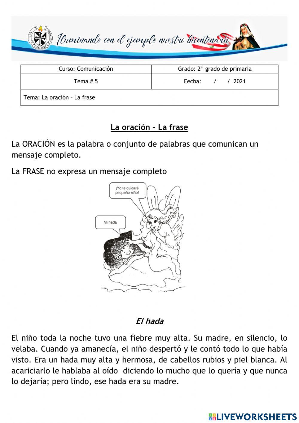 La oración y la frase