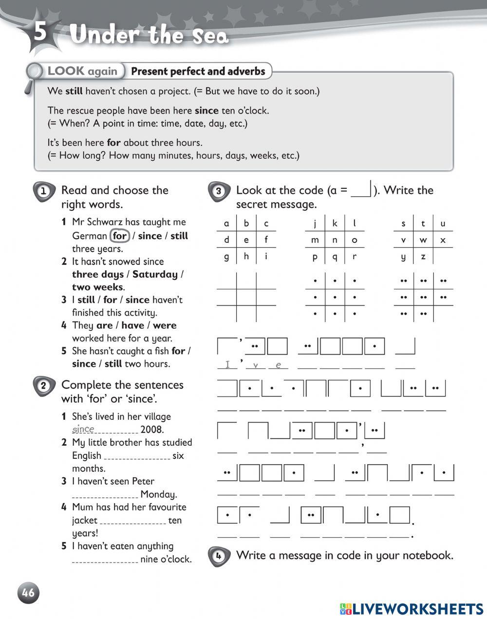 Present perfect with adverbs