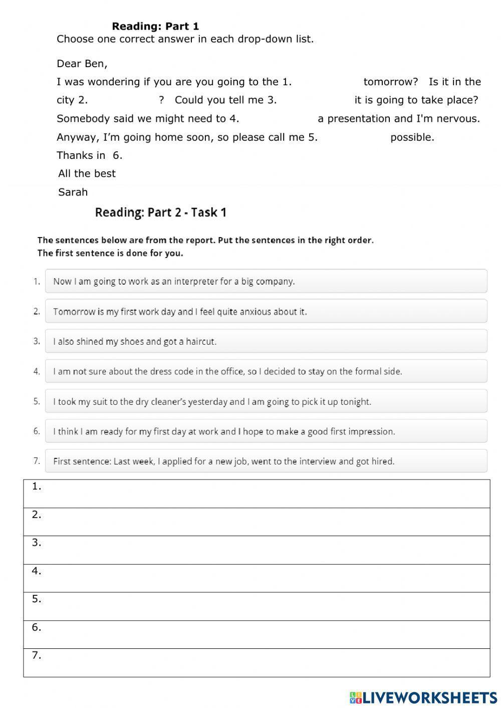 Aptis reading set 15