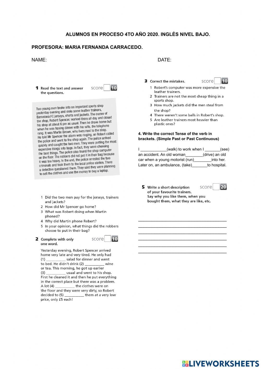 Tenses, comparatives and quantifiers.