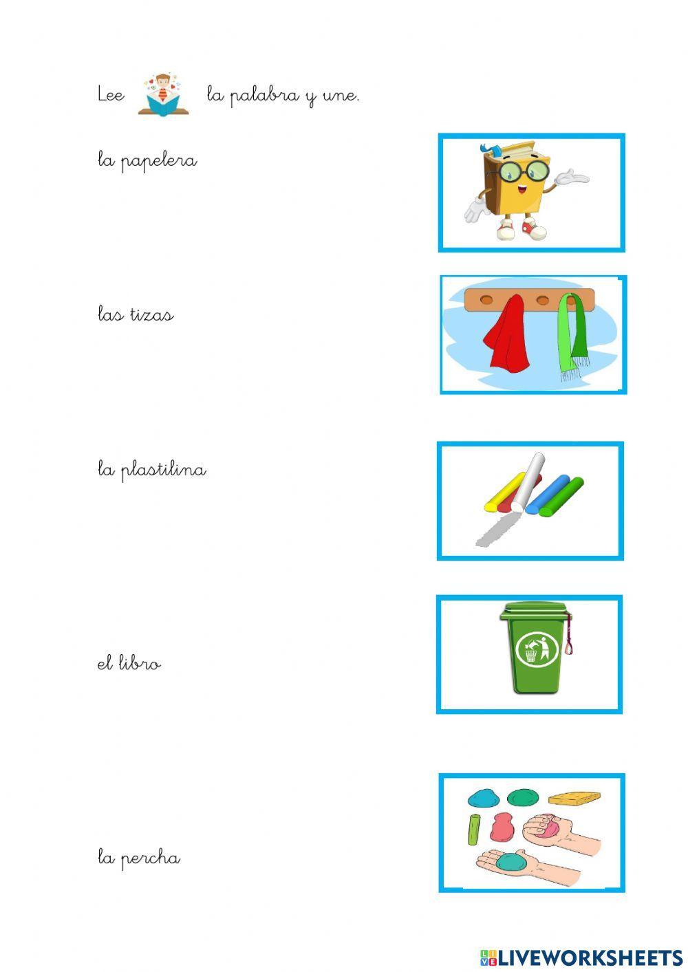 Vocabulario del colegio