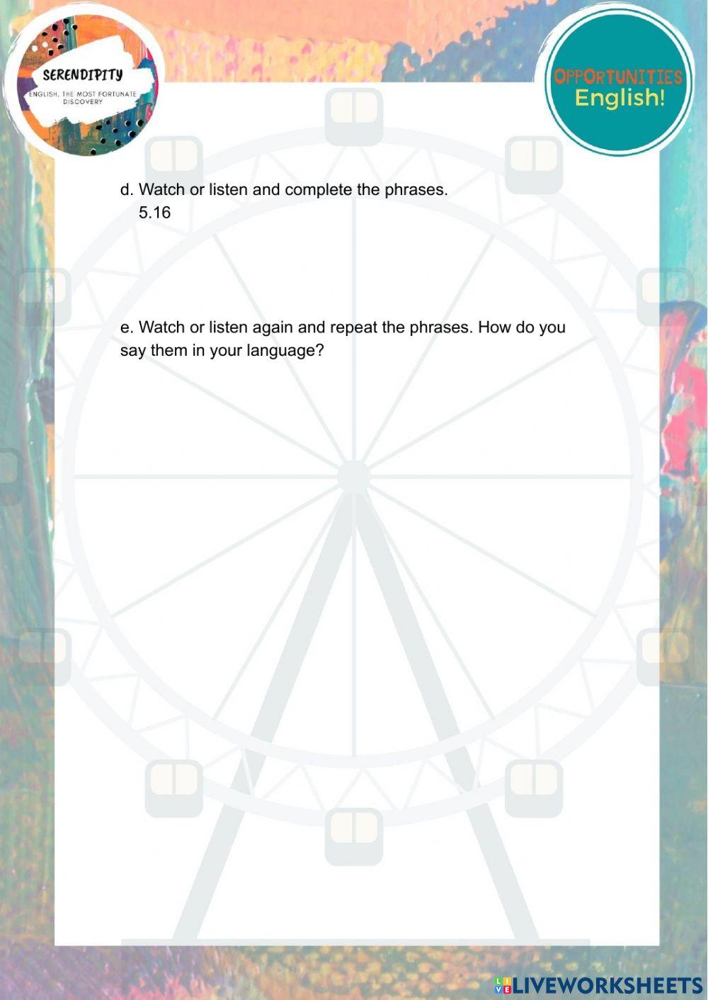 PE Time to go home- pre intermediate