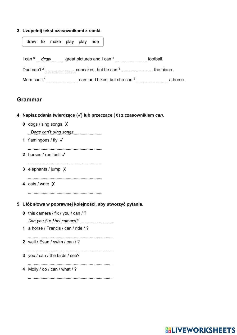 Test Unit 5 - grade 4