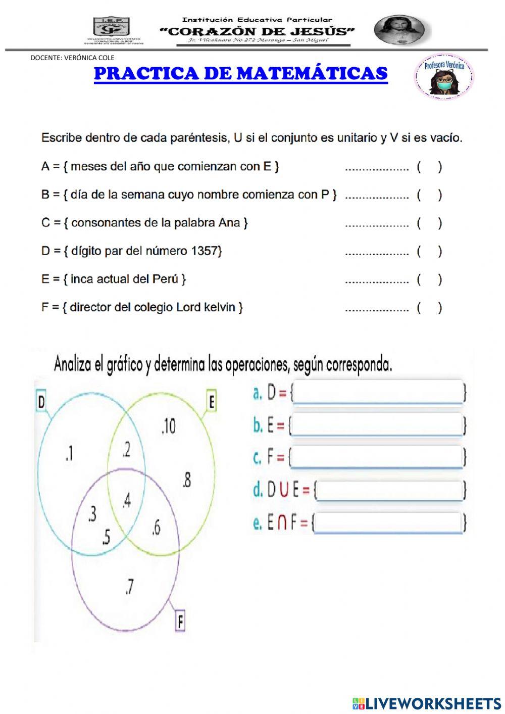 Practica matemáticas