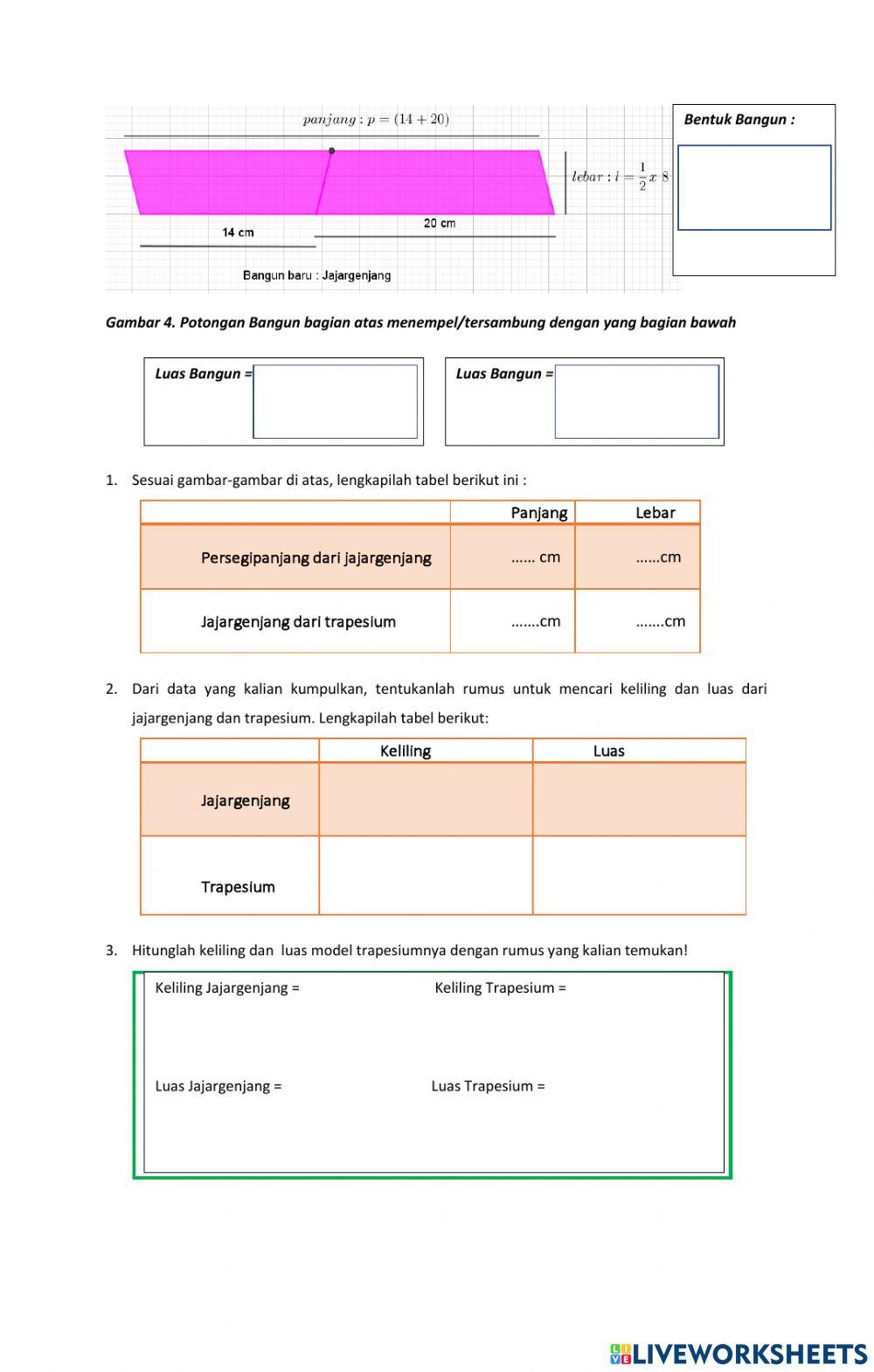 Jajargenjang dan Trapesium
