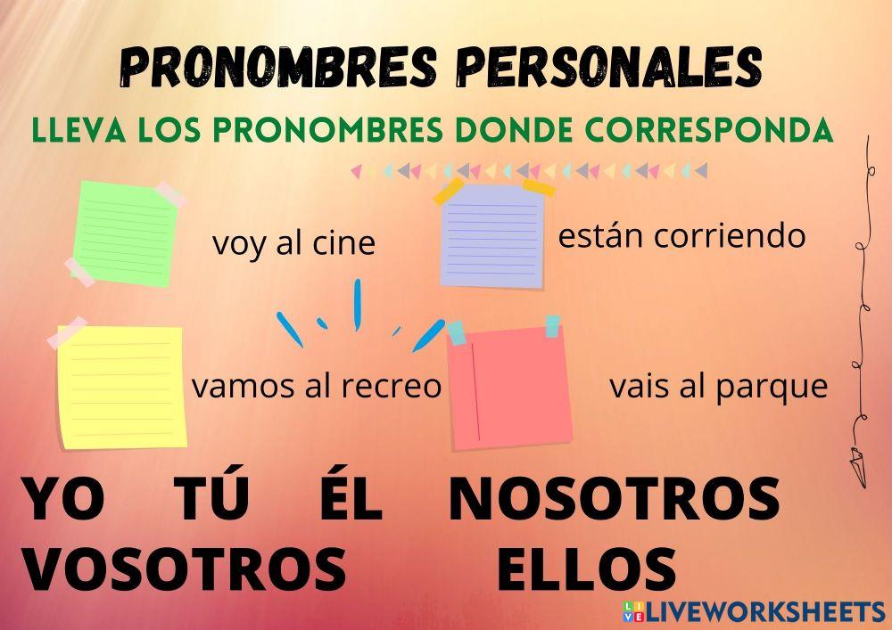 PRONOMBRES PERSONALES 1