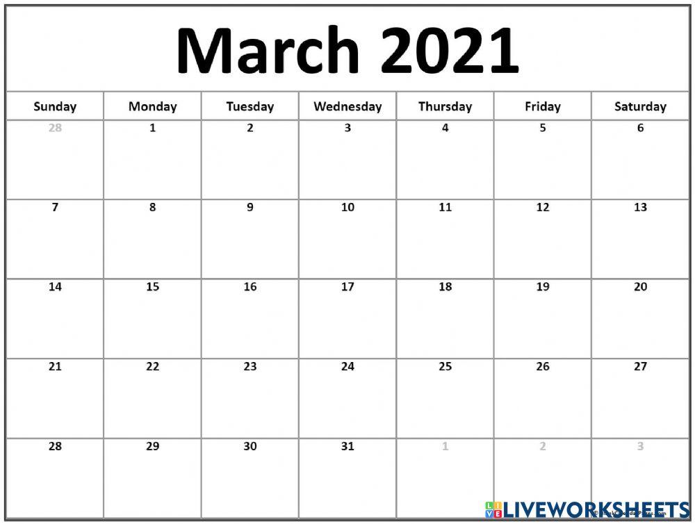 March 31, 2021