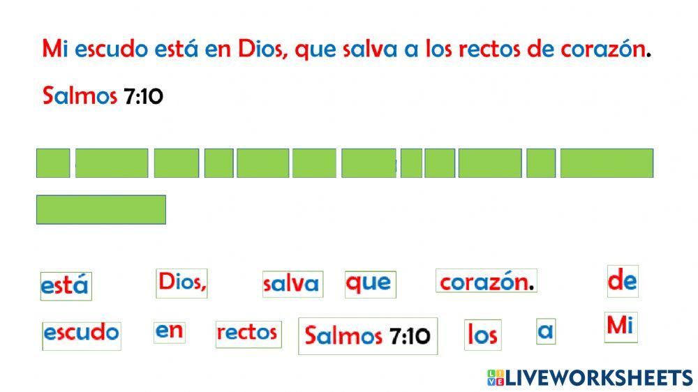 Reconociendo y ordenando palabras