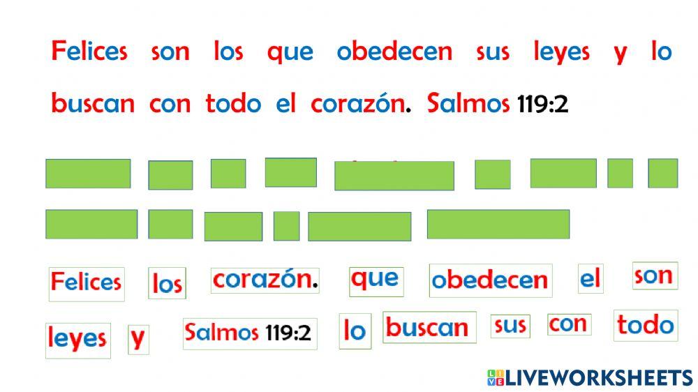 Reconociendo y ordenando palabras