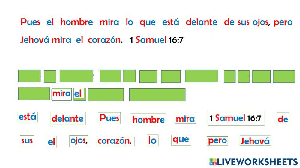 Reconociendo y ordenando palabras