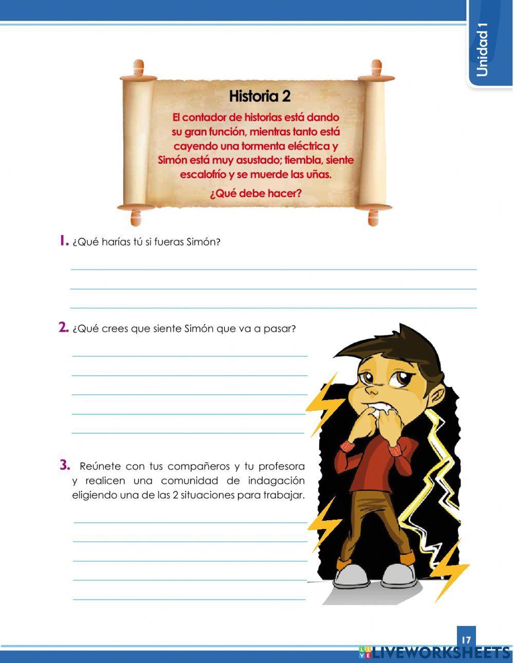 Analisis de historias sobre el miedo