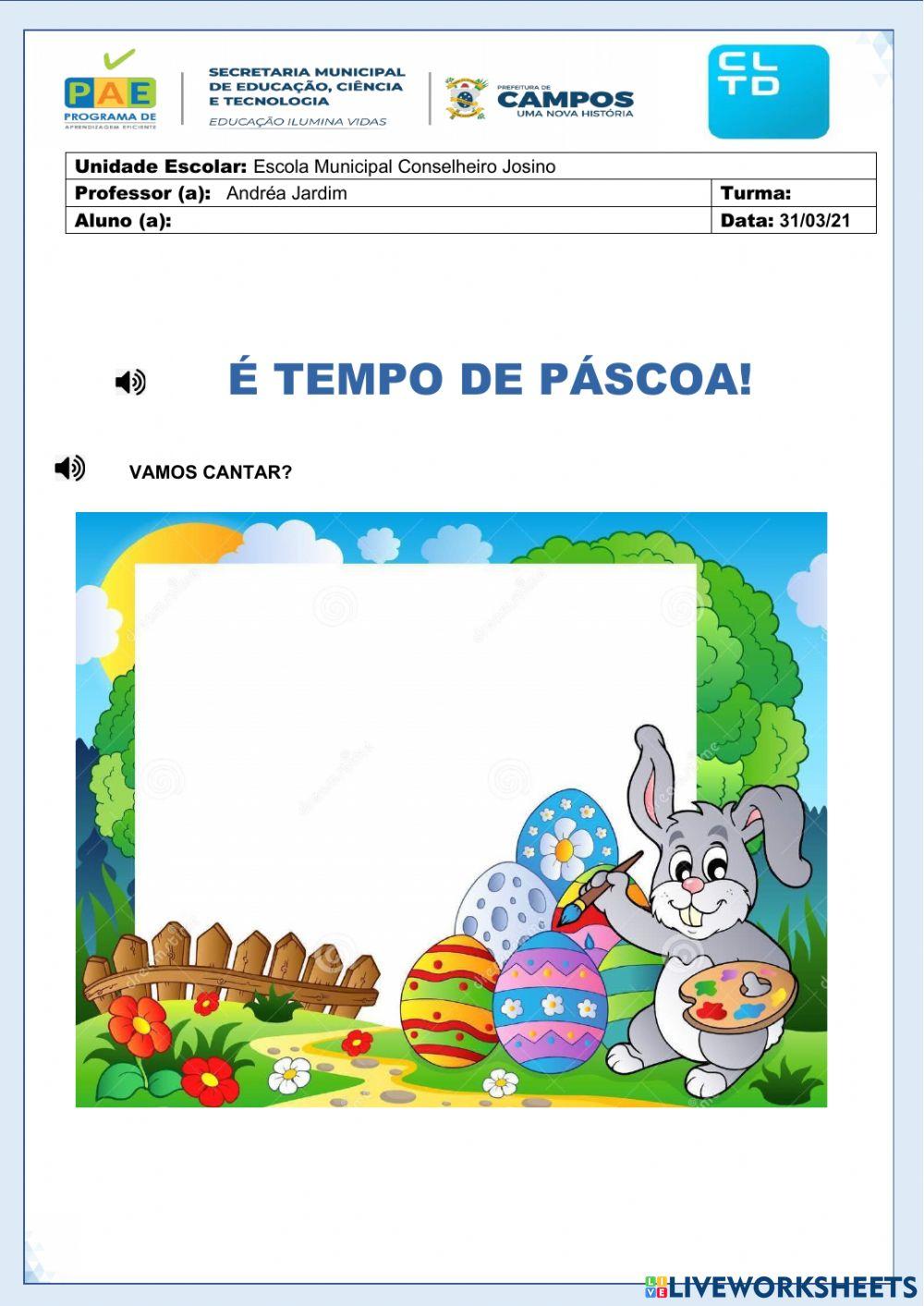 Atividades de páscoa