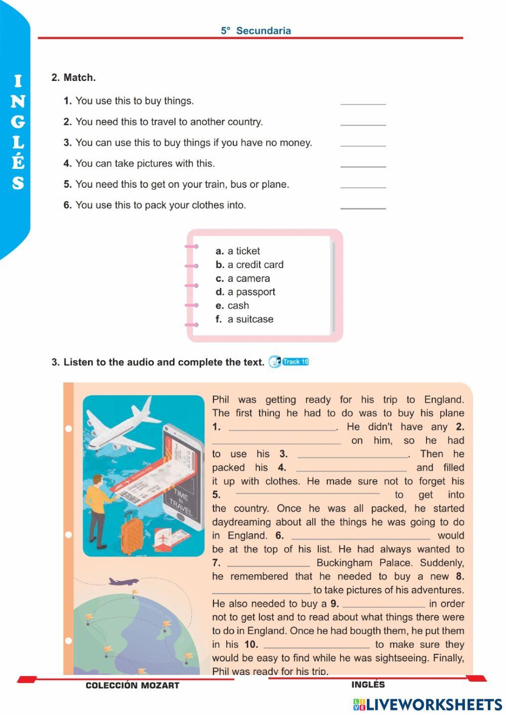 Unidad 2 - inglés 5°