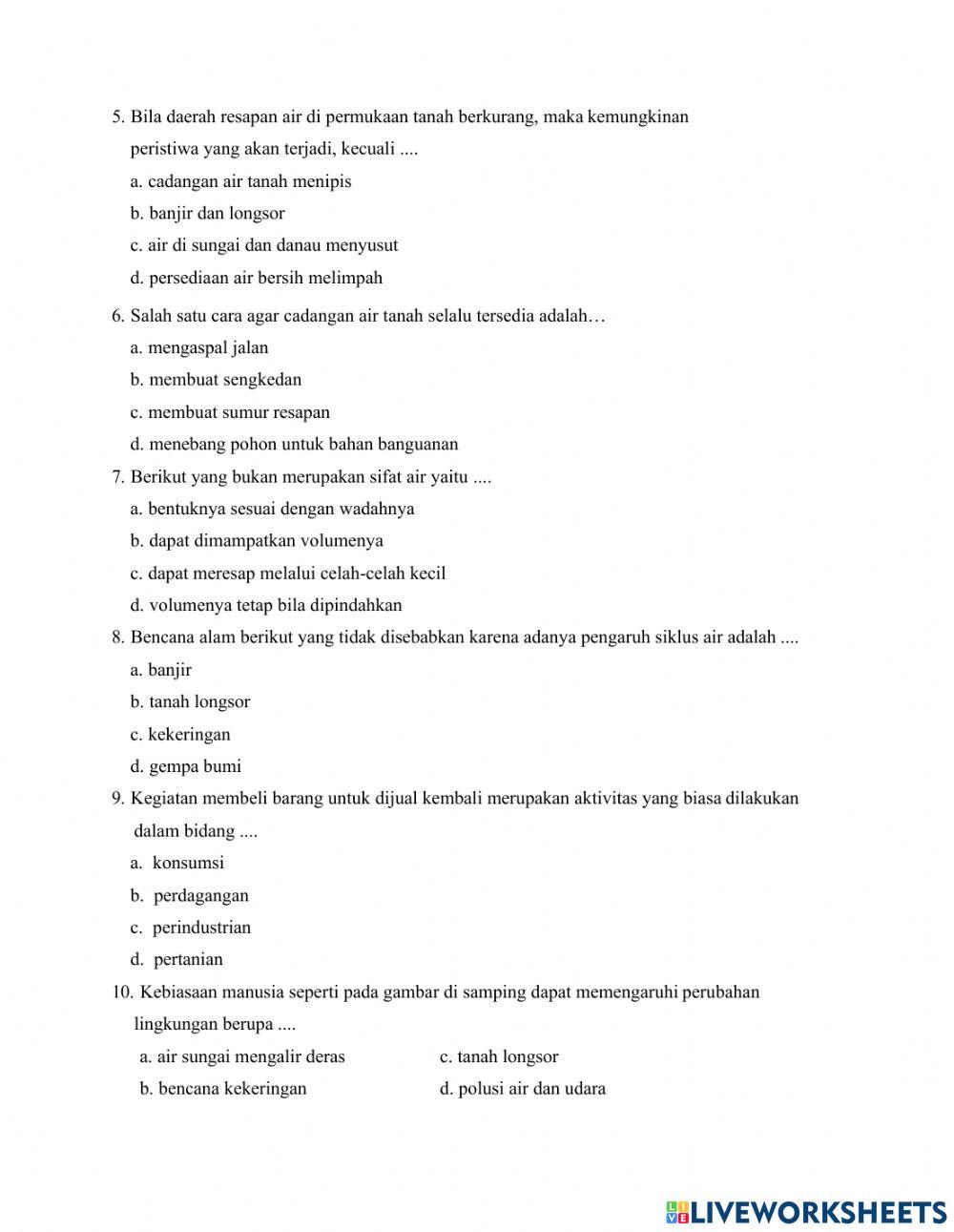 Penilaian Harian Tema 8 Subtema 2