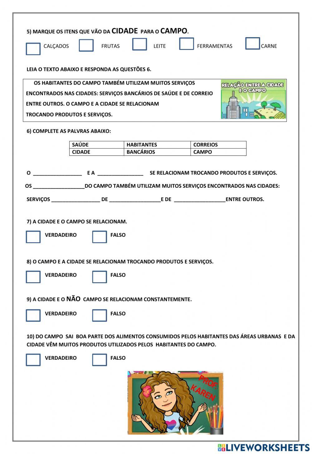 Chapeuzinho Vermelho - Zona Rural e Urbana