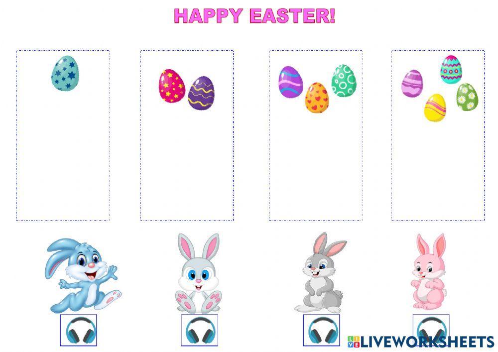 Rabbits and their eggs