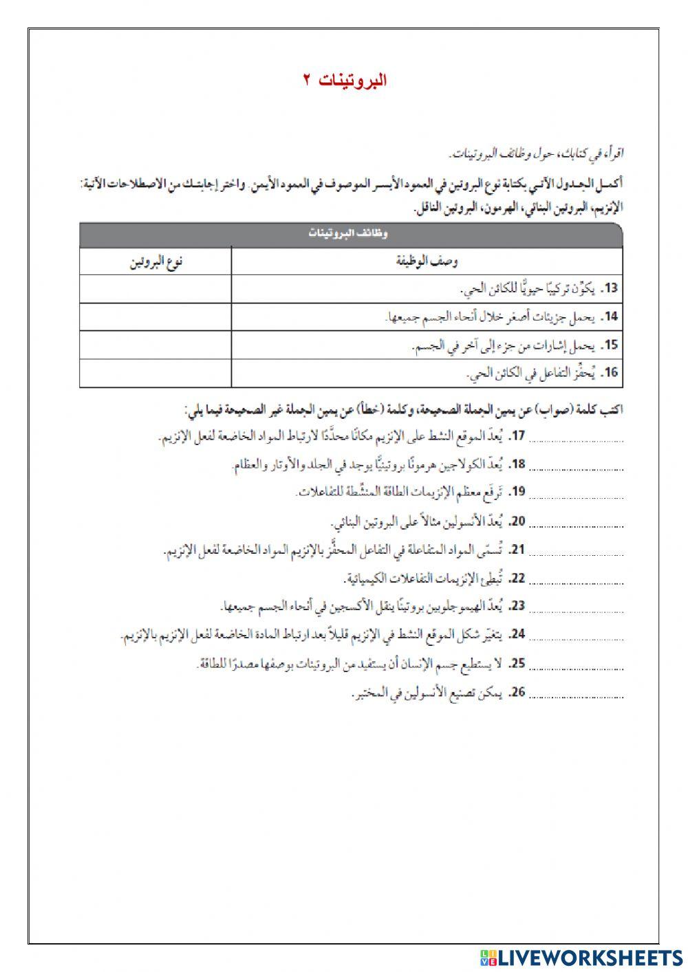 البروتينات 2