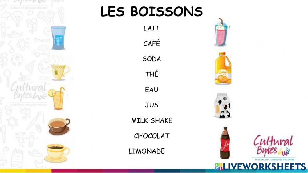 Les boissons