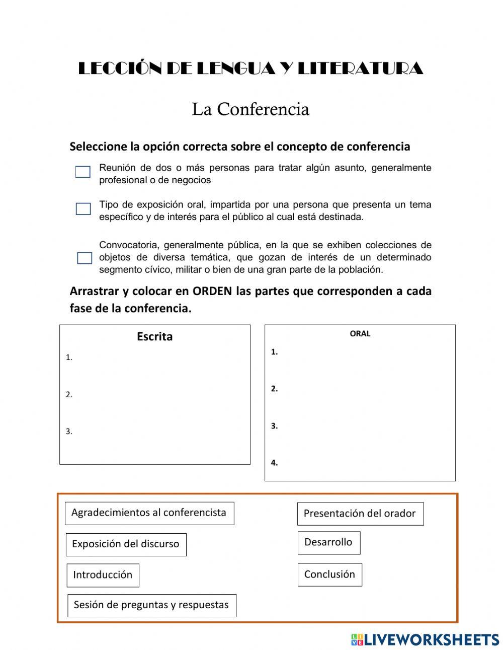 Lección de Lengua y Literatura