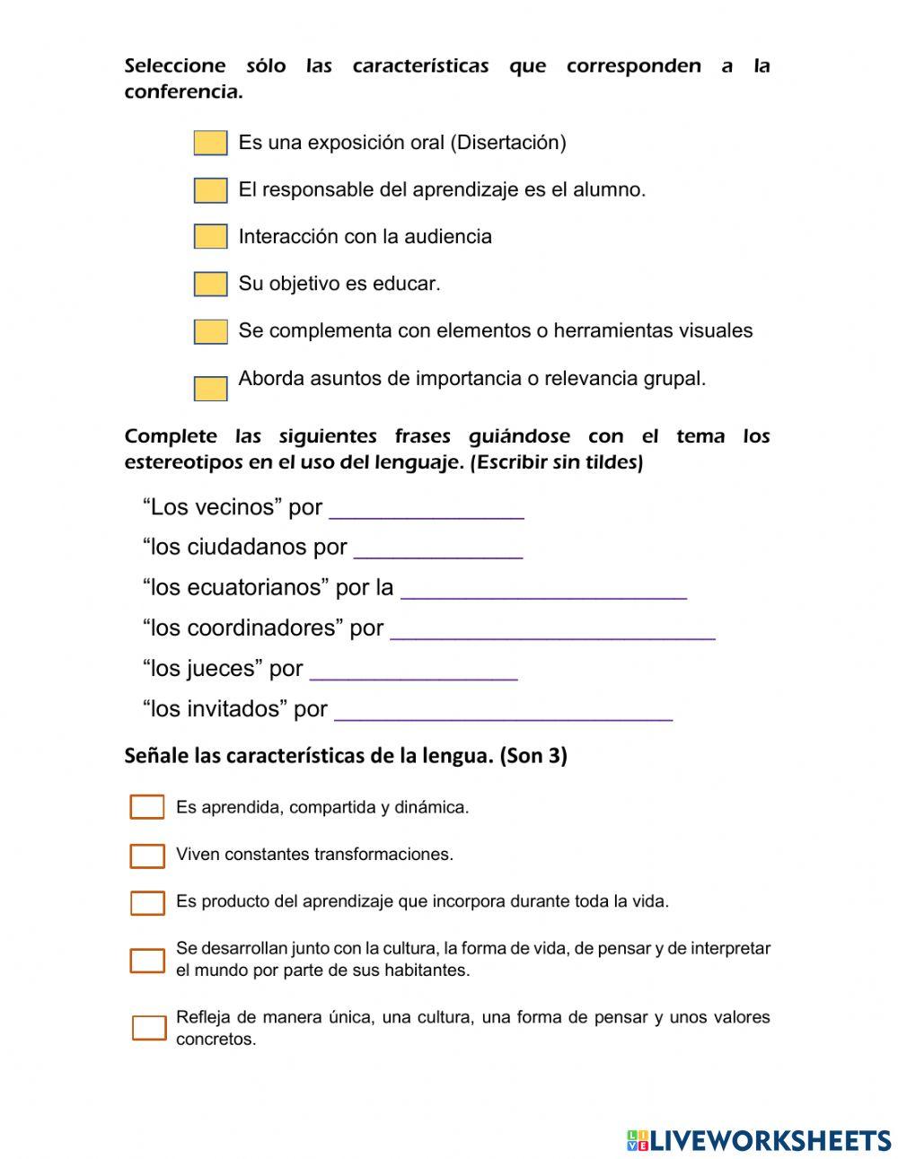 Lección de Lengua y Literatura