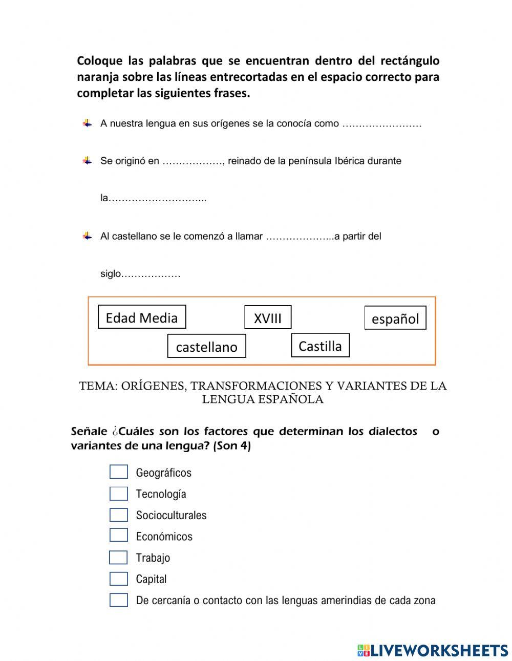 Lección de Lengua y Literatura