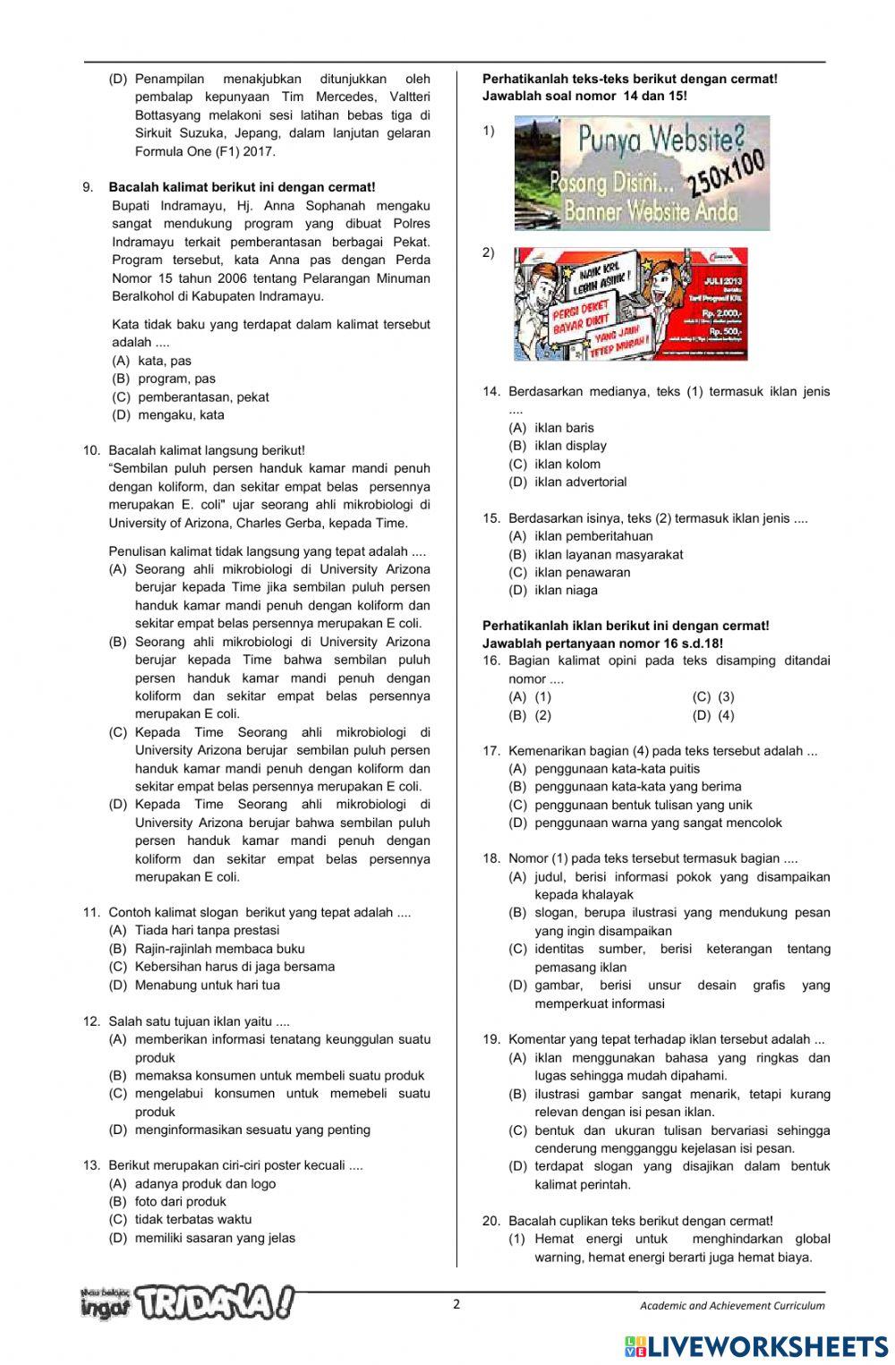 Tap Pas 1 Indo kls 8