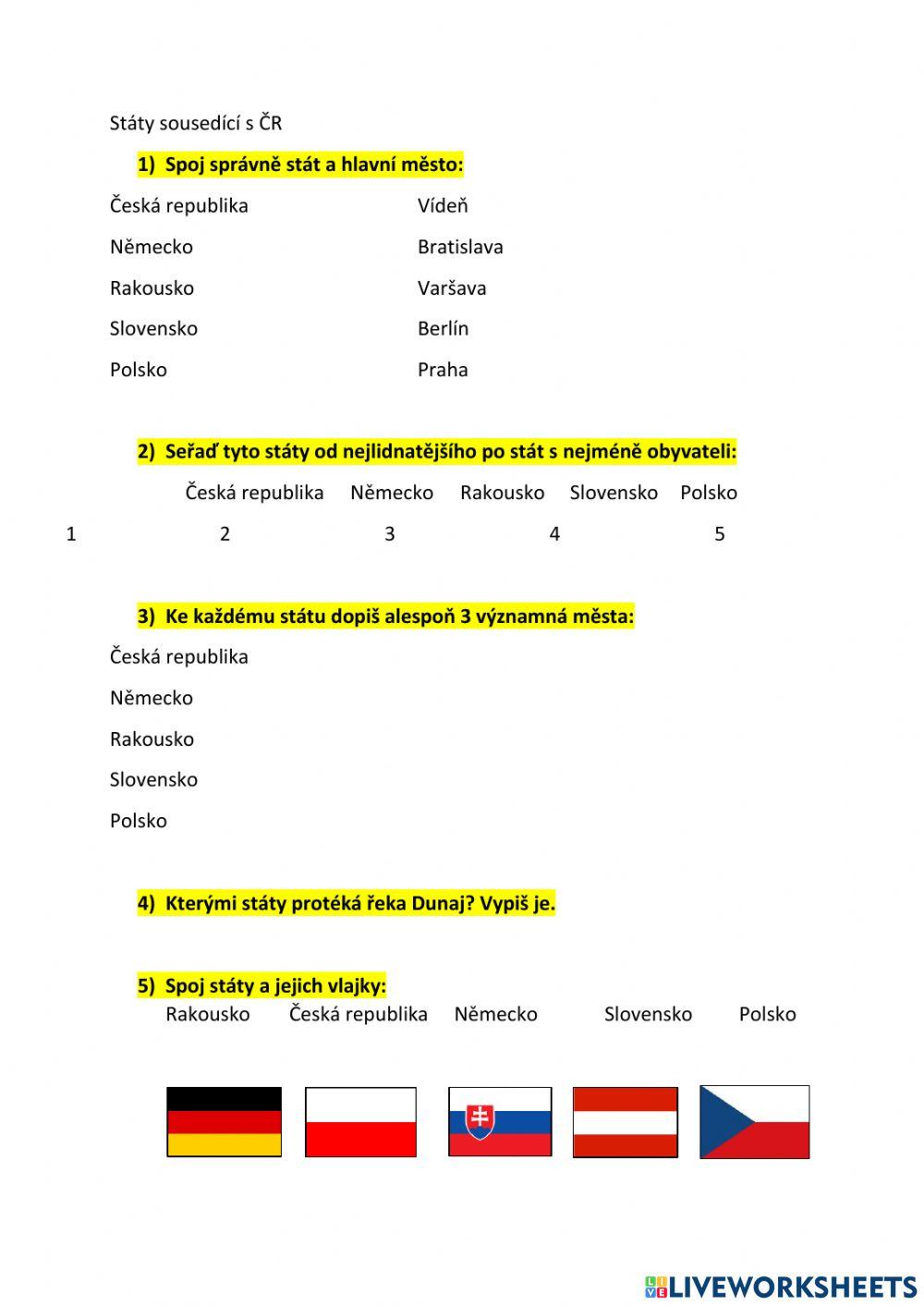 Sousední státy ČR