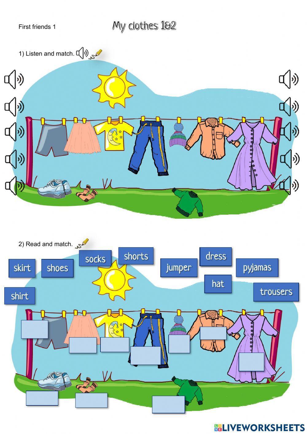 First Friends 1 - My clothes