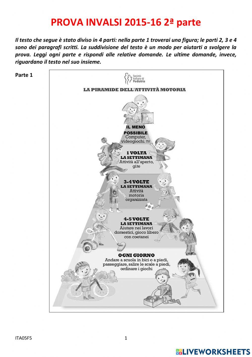 Prova Invalsi Italiano 2015 - 16 seconda parte