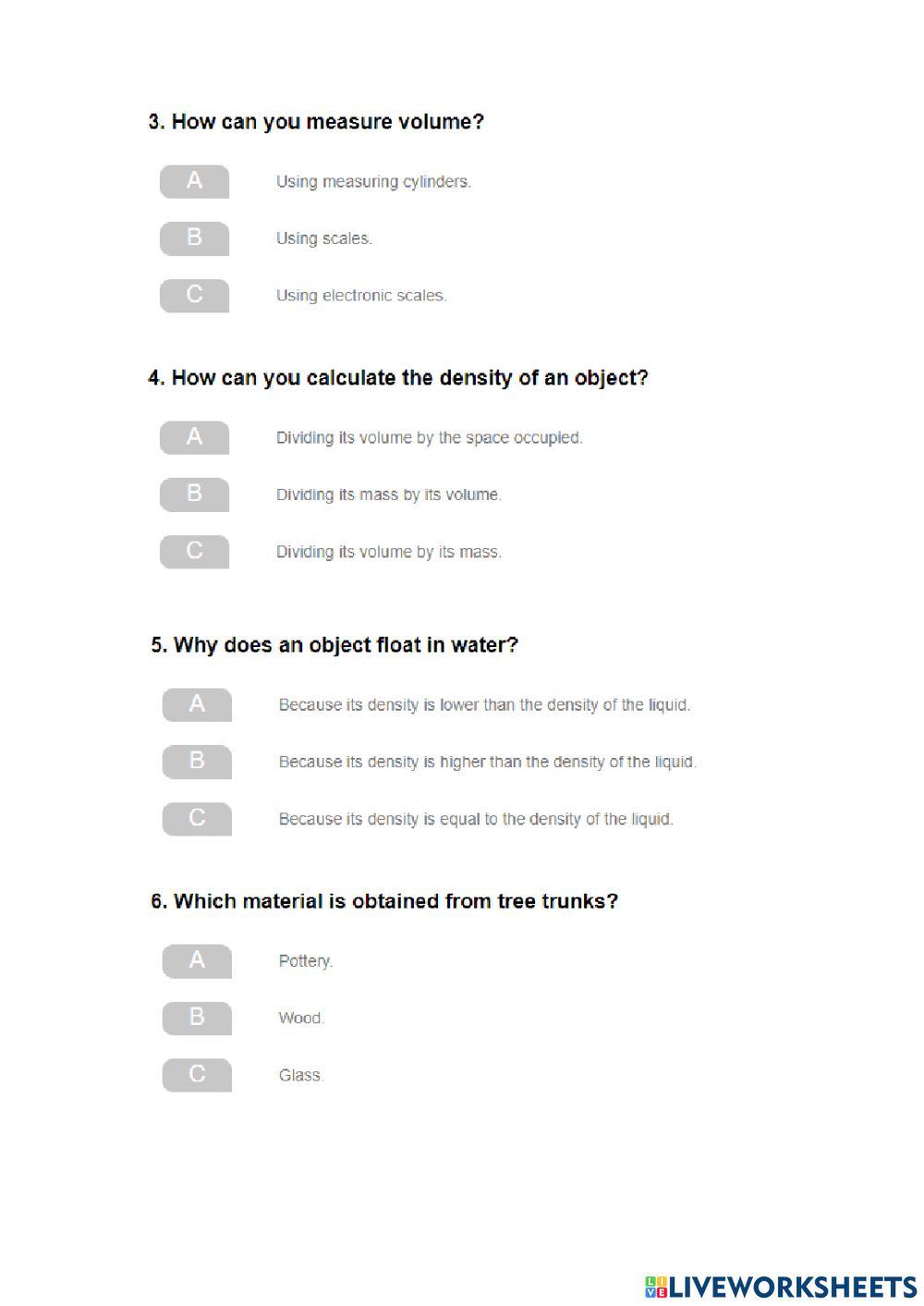 Matter and its properties
