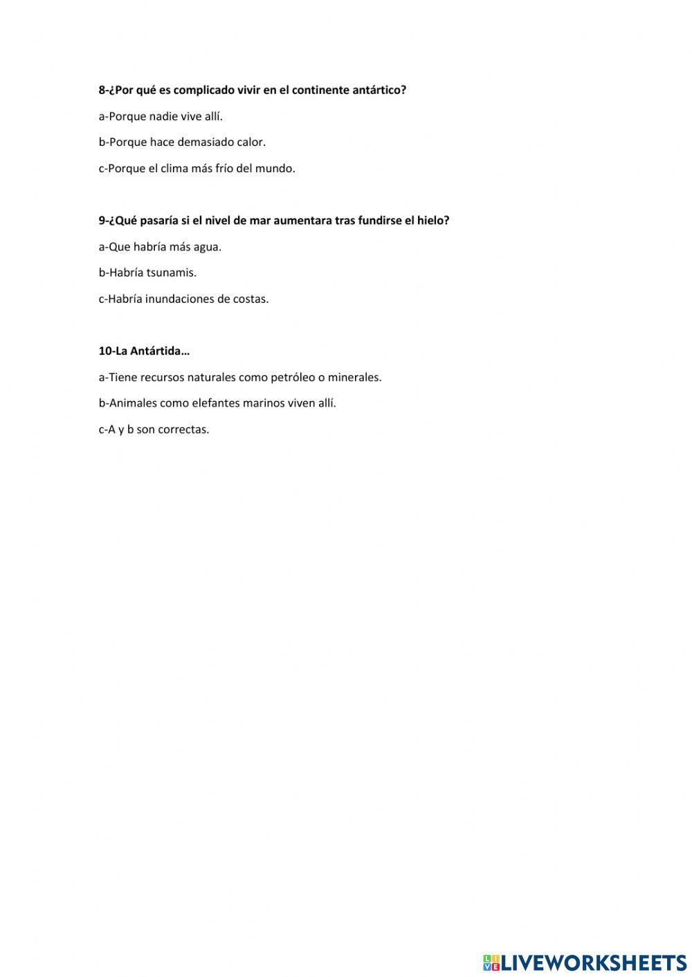 Relieve americano y antártico