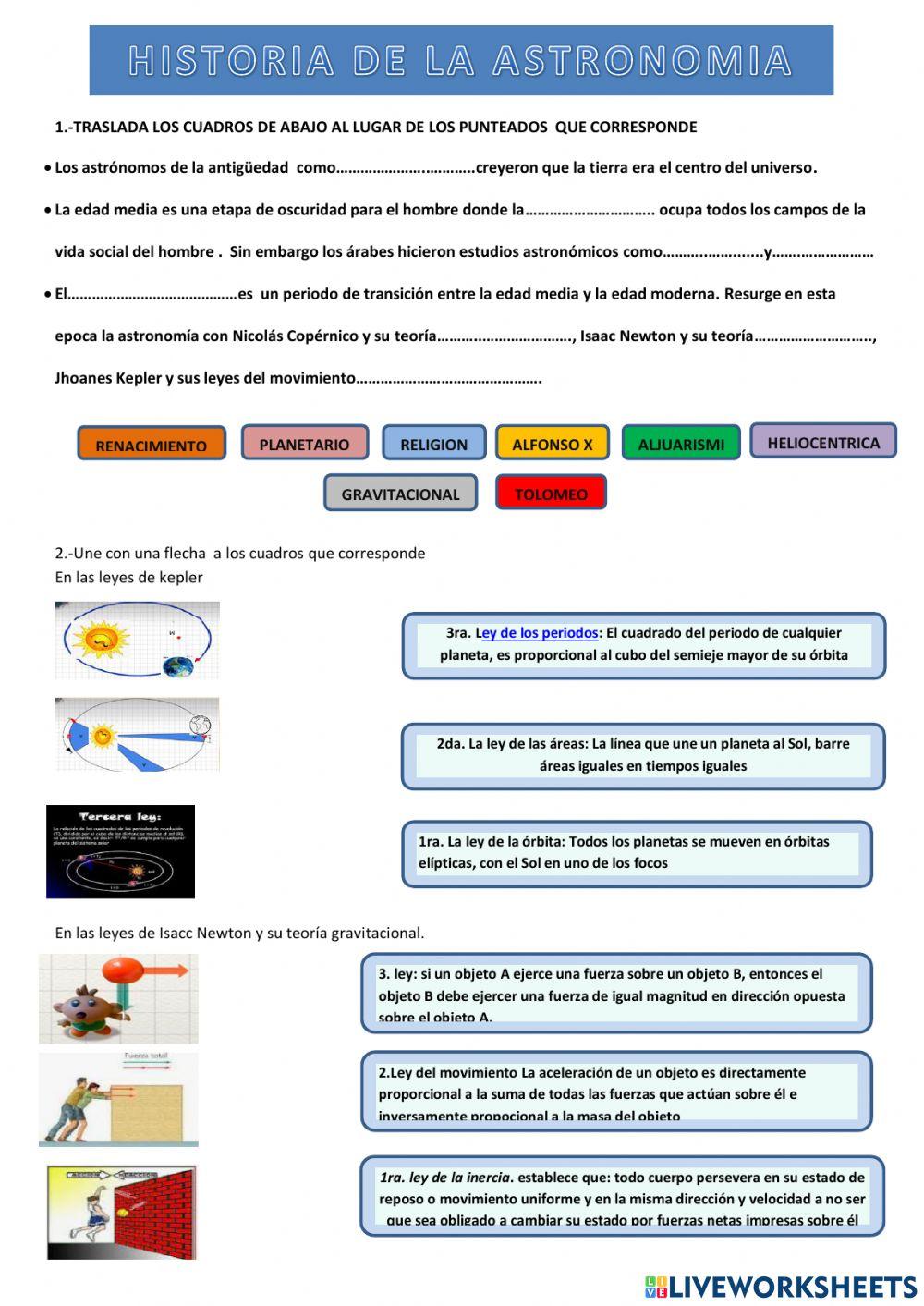 Historia de la astronomia