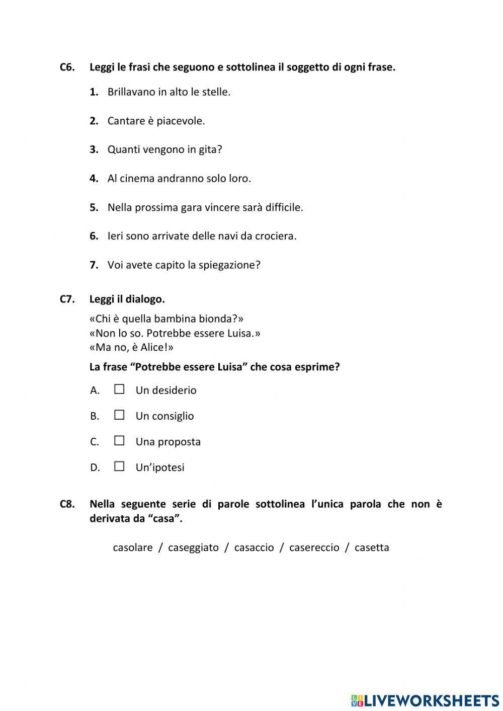 Prova Invalsi anno 2015-16 terza parte