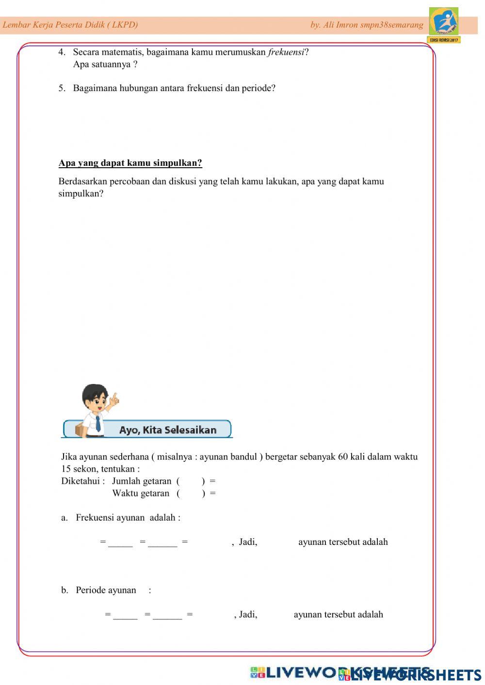 LKPD Getaran Aktivitas 10.1