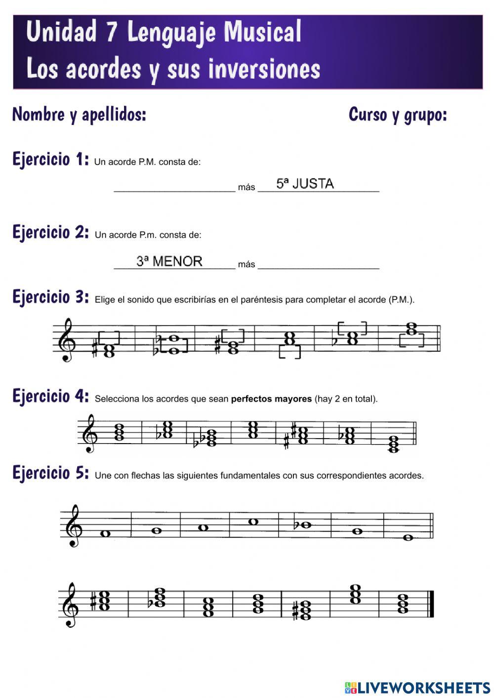 Unidad 7 Los acordes