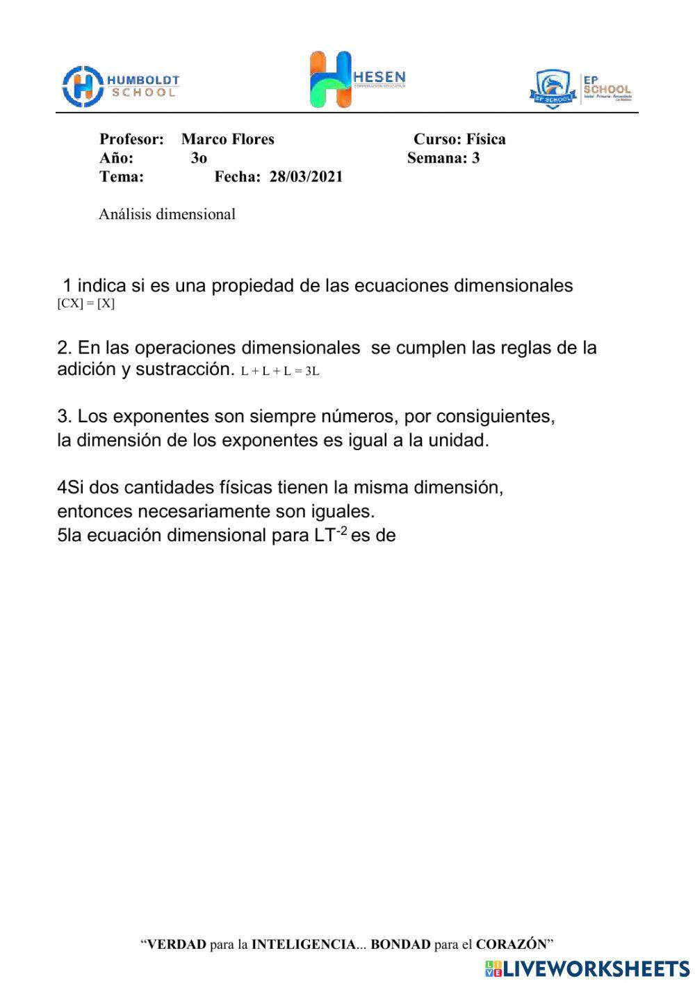 Analisis dimensional