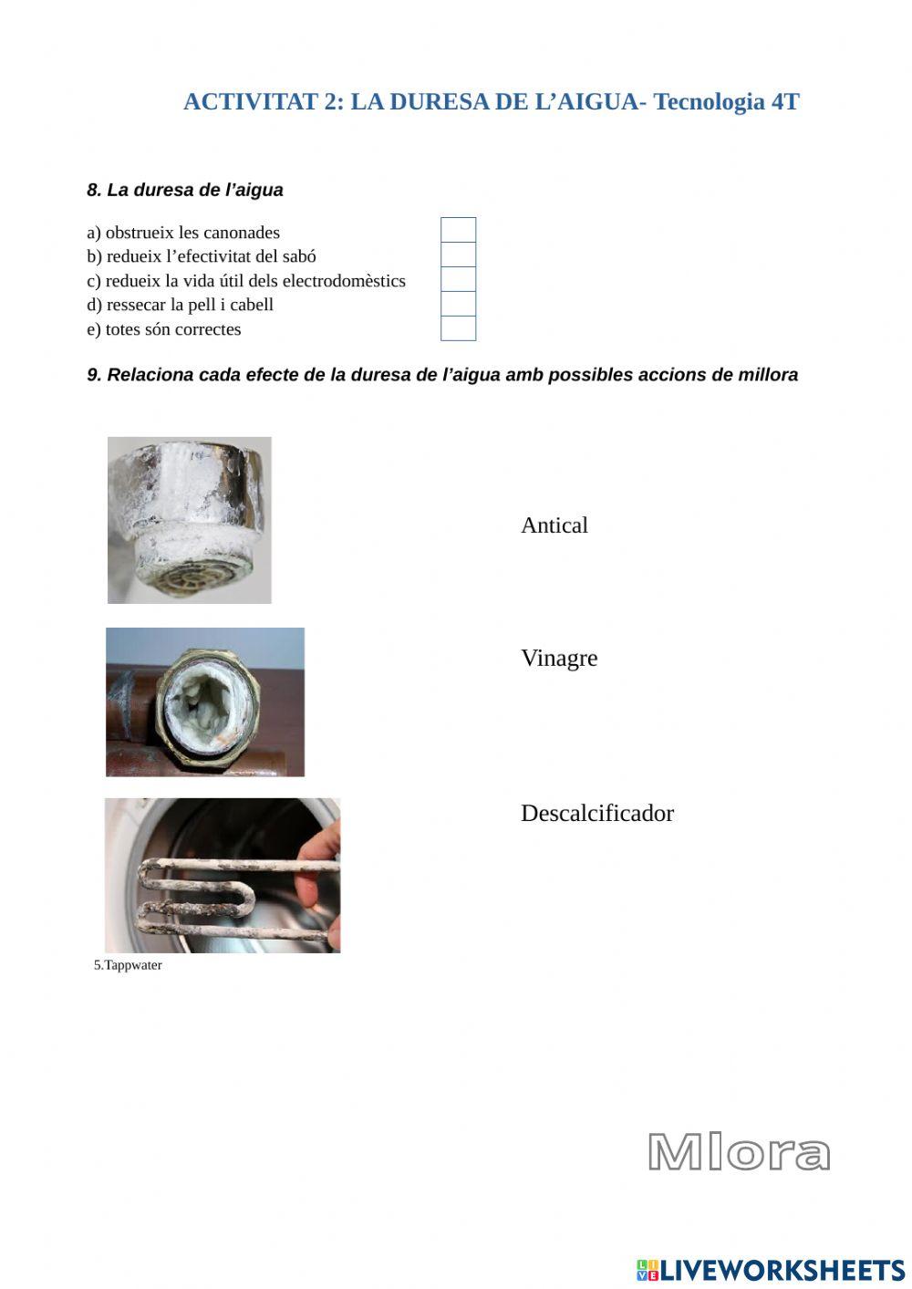 La duresa de l'aigua