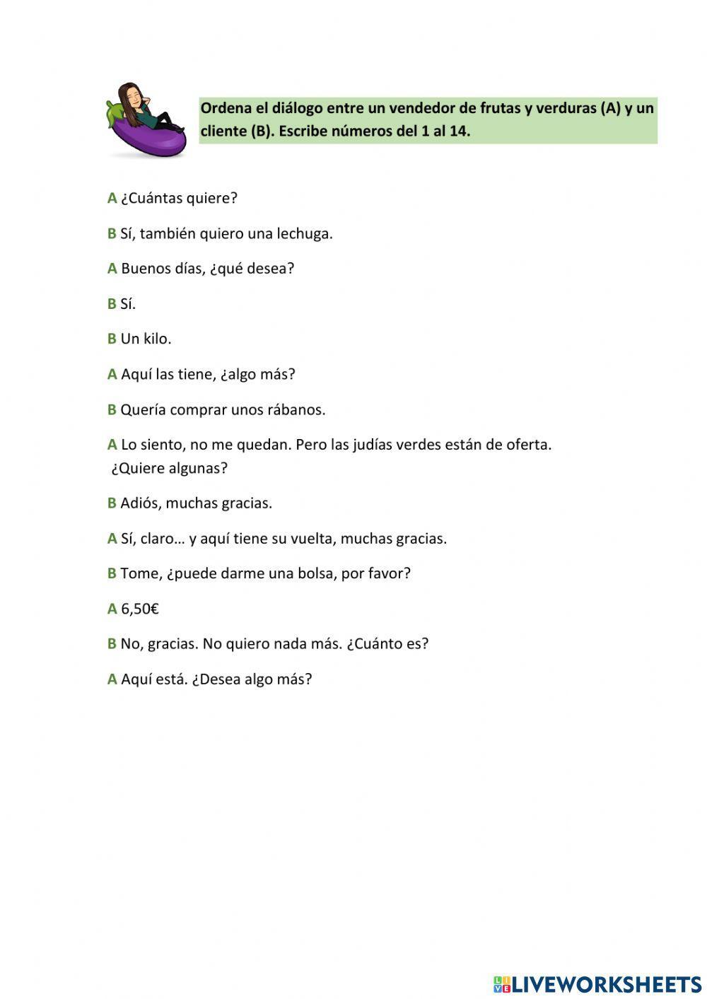 Verduras y hortalizas