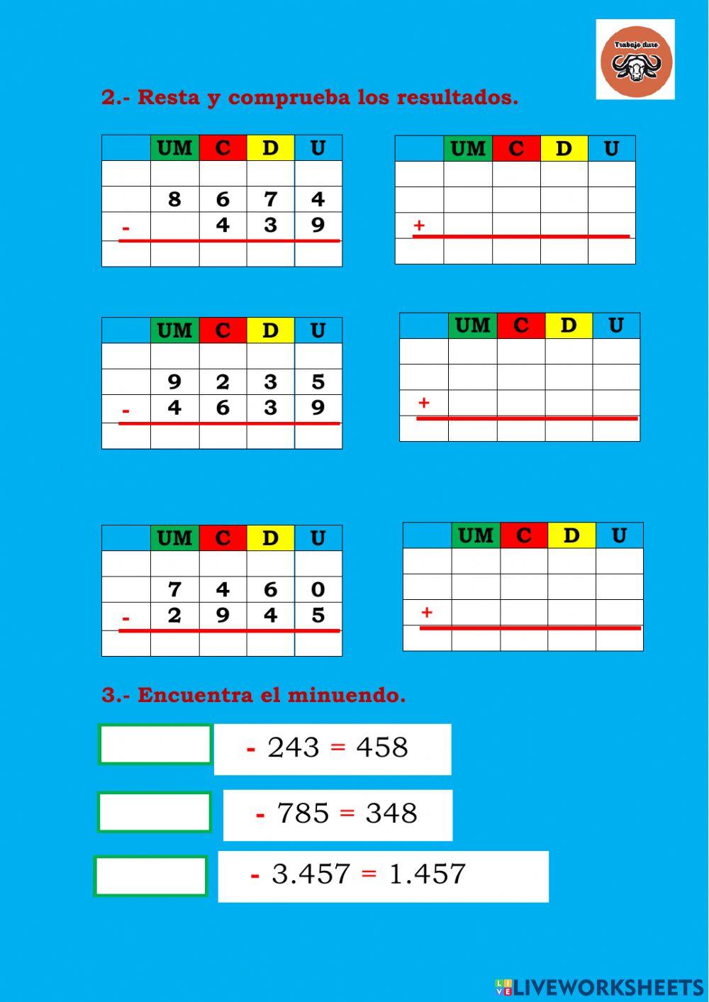 Relación entre sumas y restas