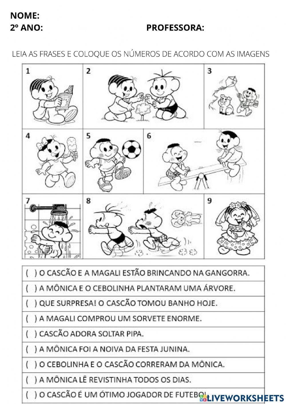 Leitura Turma da Mônica