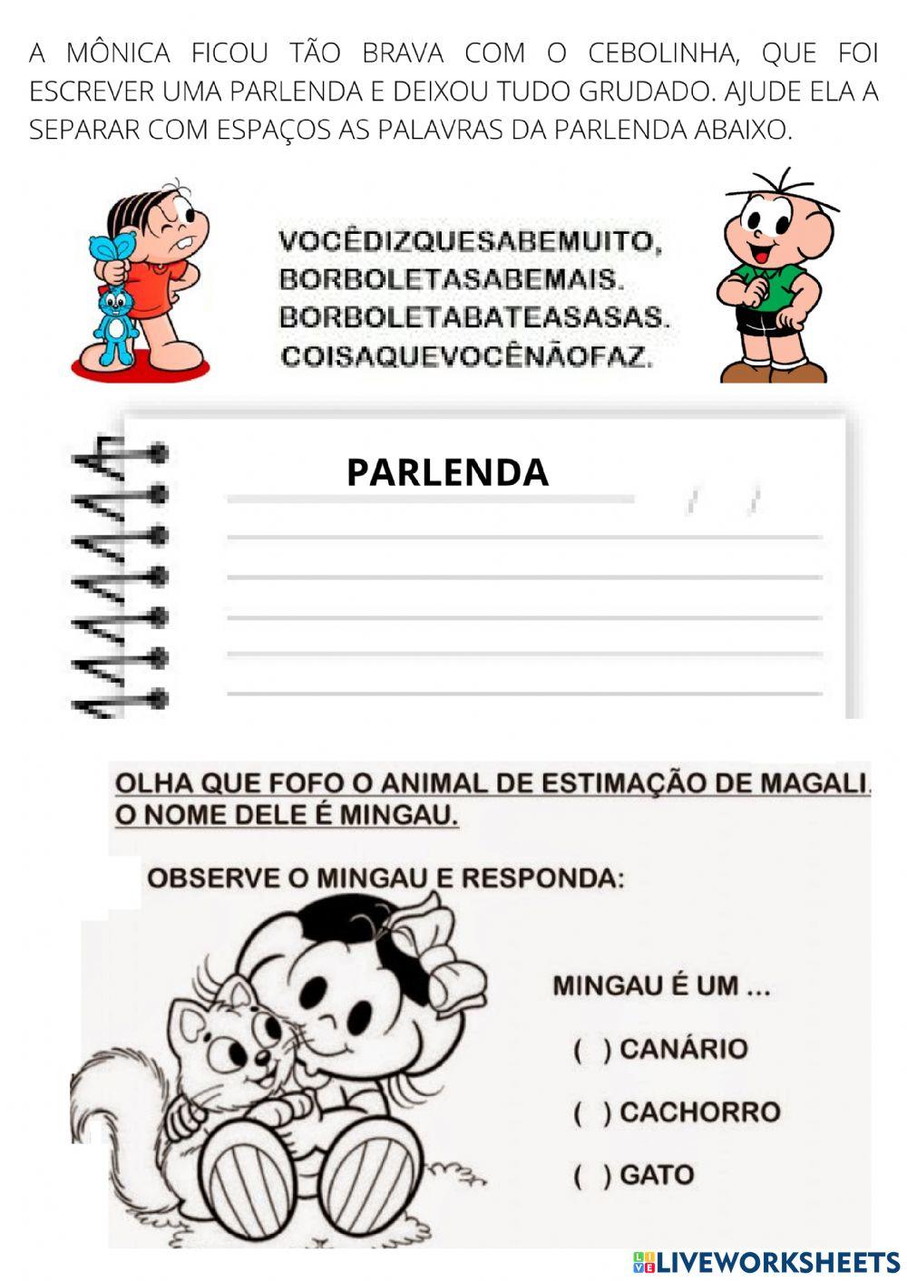 Leitura Turma da Mônica