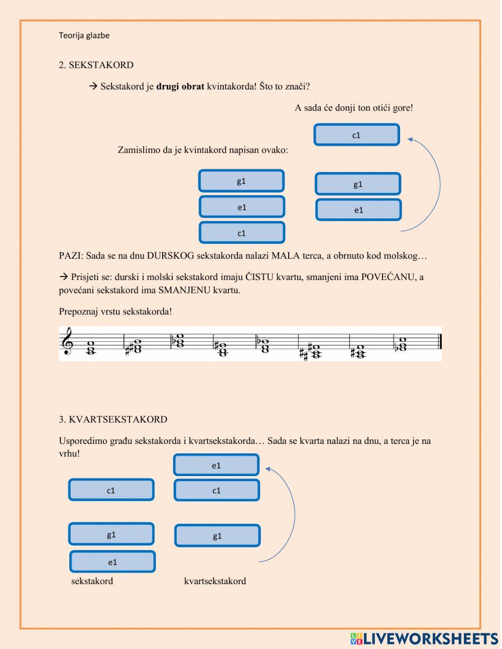 Ponavljanje: trozvuci
