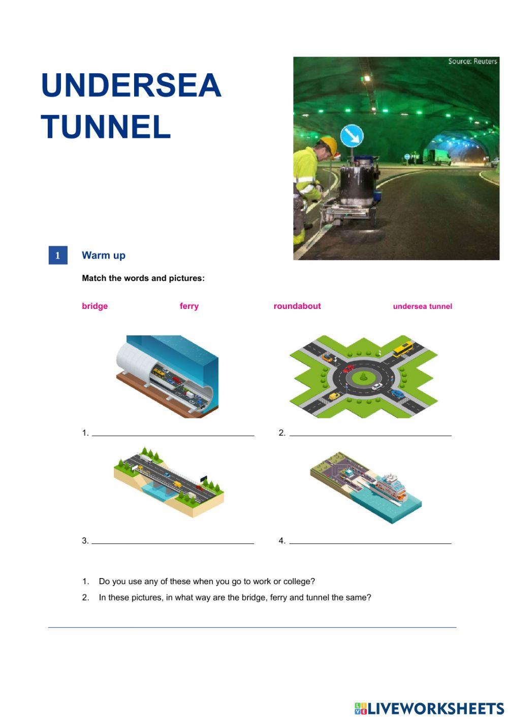 Undersea tunnel - Listening comprehension