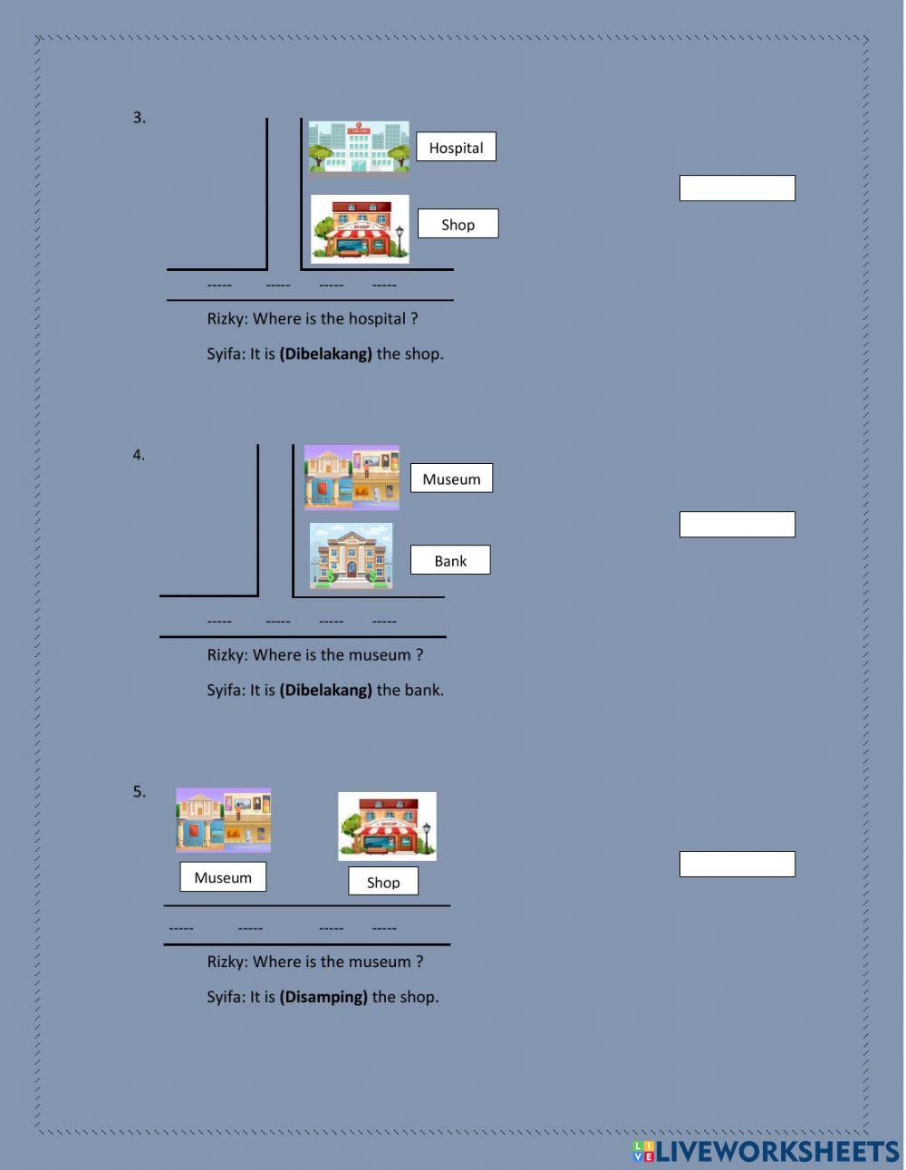 Describe the Location interactive worksheet | Live Worksheets