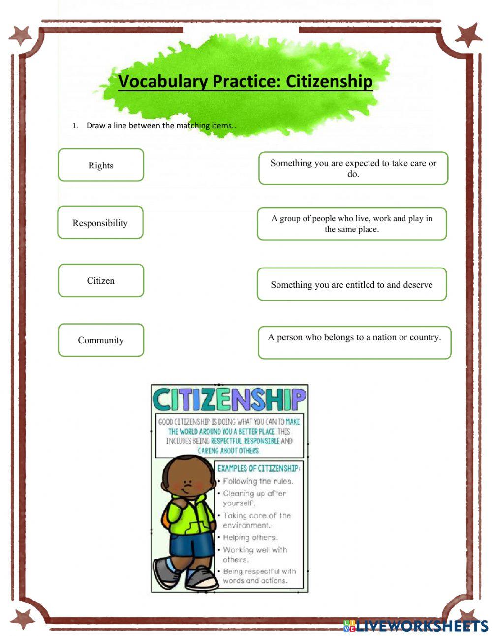 6.3 Comprehends and participates actively in democratic processes.