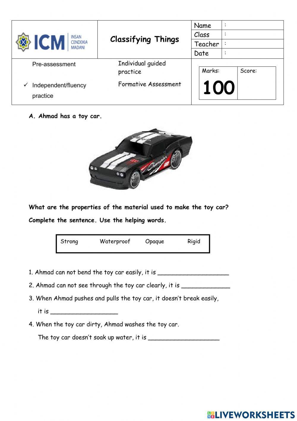 Classifying Properties